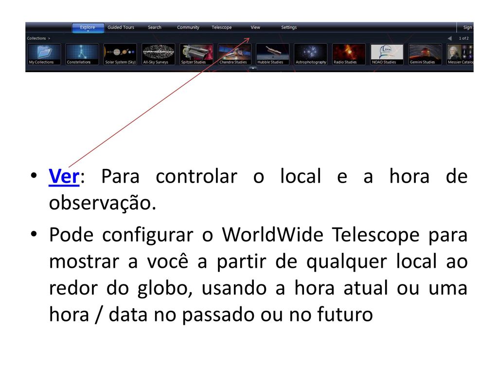 WorldWide Telescope WWT Tutorial Ppt Carregar